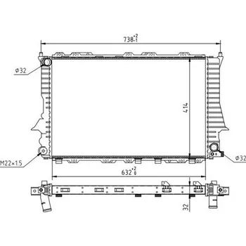 Chladič motoru Chladič, chlazení motoru HART 602 757
