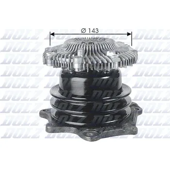 Chladič motoru Vodní čerpadlo, chlazení motoru DOLZ N143