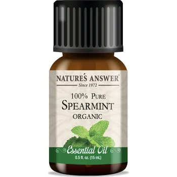 Aroma difuzér Nature's Answer Spearmint Essential Oil, Máta klasnatá, esenciální olej, BIO, 15 ml