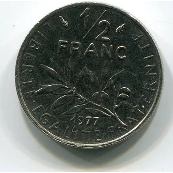 FRANCIE. 1/2 franc 1977.