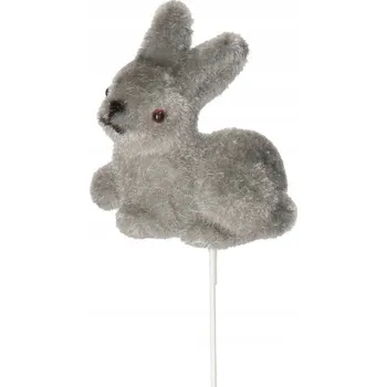Velikonoční dekorace ZAJÍC ZAJÍČEK VELIKONOČNÍ FLOKOVANÝ FIGURKA PIK