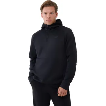 Pánská mikina Pánská mikina s kapucí 4F-SWEATSHIRT FNK M457-20S-DEEP BLACK Černá XL