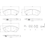 Sada brzdových destiček, kotoučová brzda BREMBO P 24 225