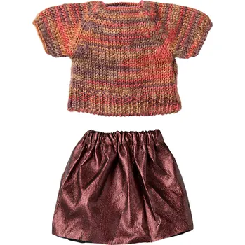 Hračka MAILEG Pletená blůza se sukní - máma S25