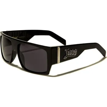 Sluneční brýle LOCS CLASSIC obdélníkové sluneční brýle Černé Olympic eyewear LOC91010-BK