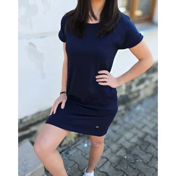 Dámské šaty Kulišárny Úpletové šaty s kapsami NAVY VELIKOST: 38