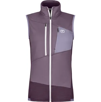 Pánská vesta Dámská Vesta Ortovox Fleece Grid Vest Women's Barva: Dark Wild Berry, Velikost: S