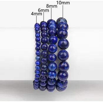 Náramek Korálkový náramek pro muže i ženy | stylové doplňky - 8 Lapis Lazuli , 8 mm , 23 cm