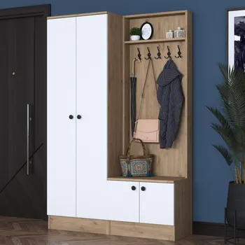 Předsíňová stěna Casarredo ZANICA předsíňová stěna, bílá/ořech