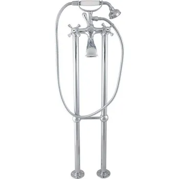 Vodovodní baterie MORAVA RETRO - Vanová baterie do podlahy, volně stojící, Chrom MK350.5/2, RAV Slezák Barva: Chrom, Rozměr: 1/2"