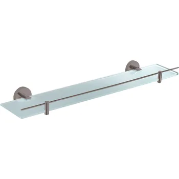 Drátěná police COLORADO - Koupelnový doplněk Polička skleněná 600 mm, Metal Grey - kartáčovaná COA0900/60MGK, RAV Slezák