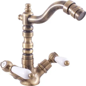 MORAVA RETRO - Bidetová baterie bez výpusti, Stará mosaz (Bronz) MK520.0/9SM, RAV Slezák Barva: Stará mosaz (Bronz), Rozměr: 3,8"