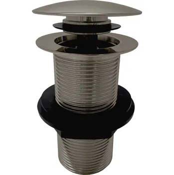 Sifon Výpusť umyvadlová CLICK-CLACK 5/4'' bez přepadu, Metal Grey - kartáčovaná MD0798MGK, RAV Slezák