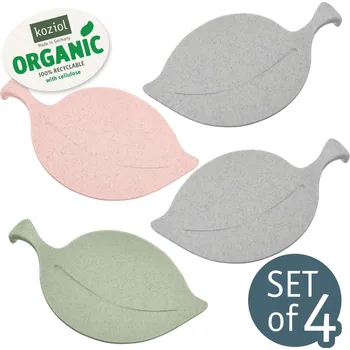 Koziol poklop/list LEAF-ON na sklenici set 4 ks