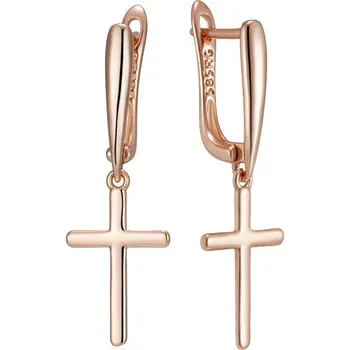 Náušnice Pozlacené náušnice kříže Barva (Varianta): H1930