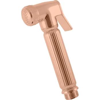 Ruční sprcha k bidetové baterii se stop ventilem, Zlatá Růžová - lesklá KS0005ZRL, RAV Slezák