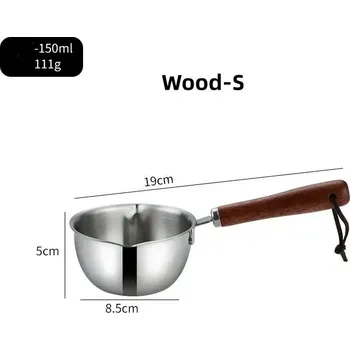 Hrnec Nerezový hrnec s rukojetí | kuchyňské náčiní, nerezová pánev - Les