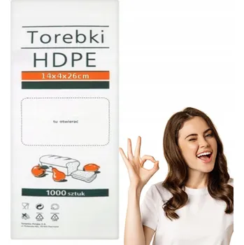 Sáček na potraviny Sáčky HDPE na svačinu 14x26 cm 1000 ks