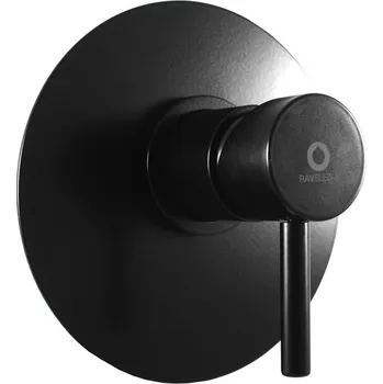 Vodovodní baterie SEINA - Sprchová baterie podomítková 1-cestná s tělesem, Černá - matná SE983LCMAT, RAV Slezák