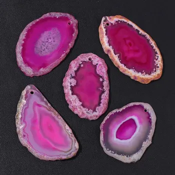 Přívěsek Přírodní achát přívěsek | minerální šperk 1 ks - Růže