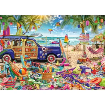 Puzzle SCHMIDT Prosluněný den na pobřeží 1000 dílků