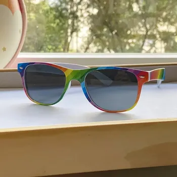 Party dekorace Brýle tmavé - duhový motiv