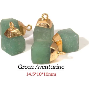 Přívěsek Přívěsek ze surového kamene | minerální přívěsek - 19 Avanturín , 2 kusy