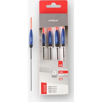 Signalizace záběru CAPERLAN Sada 4 splávků na lov na plavanou PF-F500 C1 0,4 g / 0,8 g / 1,2 g / 1,5 g