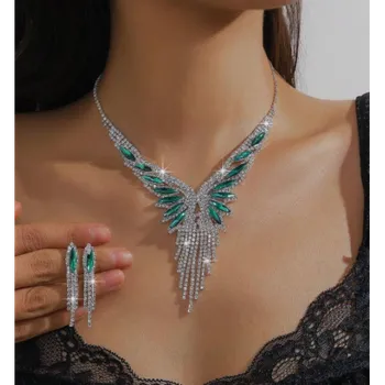 Náhrdelník Komplet šperků Adriana se zirkony KZ01