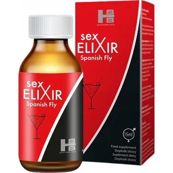 Španělská Muška SEX ELIXIR Zvyšuje Libido a Potenci AFRODIZIAKUM KAPKY 15 ml