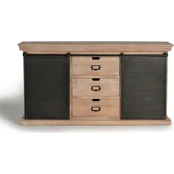 Příborník do zásuvky Industriální příborník Industrial Gin 160cm z masivu