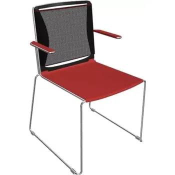 Konferenční židle Filo plast/síť - s područkami - SLEVA 3% s kodem radost25