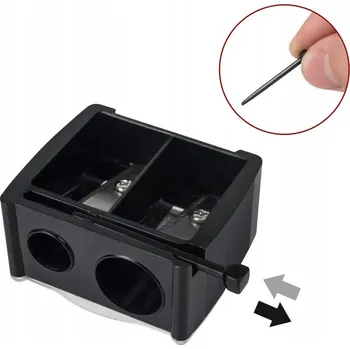 Ořezávátko Ořezávátko na pastelky dvojitéа, černé