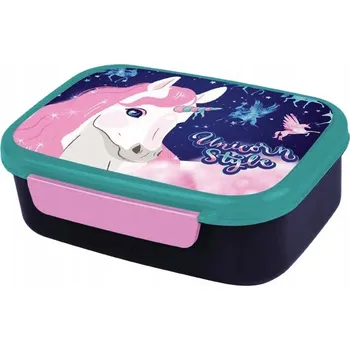 Svačinový box Dětská SVAČINOVÝ BOX do ŠKOLY Jednorožec Colorino POŘÁDNĚ VYROBENÁ