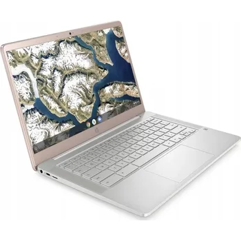 Notebook Notebook HP Chrombook 14 palců do školy 14" Intel Celeron 4 GB / 128 GB růžový