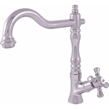 Vodovodní baterie MORAVA RETRO - Umyvadlová baterie na jednu vodu bez výpusti, Chrom MK394/8, RAV Slezák