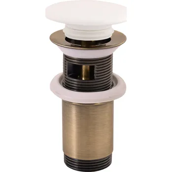 Sifon Výpusť umyvadlová CLICK-CLACK 5/4 s keramickou zátkou, Chrom MD0485SM, RAV Slezák