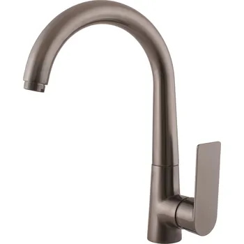 Vodovodní baterie NIL - Dřezová baterie, Metal Grey - kartáčovaná NL119.0MGK, RAV Slezák Barva: METAL GREY - kartáčovaná, Rozměr: 1/2"