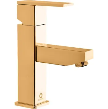 Vodovodní baterie LOIRA - Umyvadlová baterie bez výpusti, Zlatá - lesklá LR528.0Z, RAV Slezák Barva: ZLATÁ - lesklá, Rozměr: 3,8"