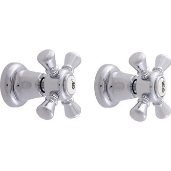 Vodovodní baterie MORAVA RETRO - Sprchová baterie podomítková 1-cestná s tělesem, Chrom MK383, RAV Slezák Barva: Chrom