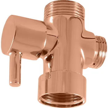 Vodovodní baterie Keramický přepínač ke sprchovým tyčím , Zlatá Růžová - lesklá MD0629ZRL, RAV Slezák