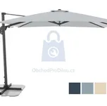 Slunečník zahradní, moderní, s boční nohou, ACTIVE 3100 x 2100 mm, přírodní (slonovinová kost), balení 1 ks