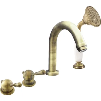 LABE - Vanová baterie 4-otvorová, Stará mosaz (Bronz) L462.0PSM, RAV Slezák Barva: Stará mosaz (Bronz), Rozměr: 1/2"