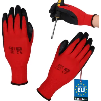 Pracovní rukavice Pracovní rukavice dragon protiskluzové potažené latexem velikost 9 - L - 9