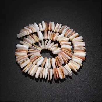 Náramek Bílé perleťové korálky na náramek a náhrdelník | výroba šperků - Č.31 5-18mm