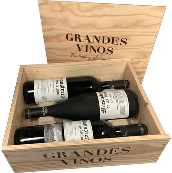 Víno Monasterio dřevěná kazeta - dárková sada 3ks 0,75L