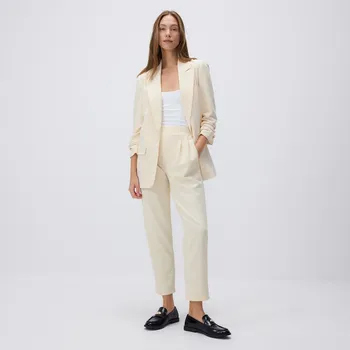 Dámské kalhoty Reserved - Kalhoty jogger se sklady - světle žlutá - 8172B-10X - 8172B-10X-XL