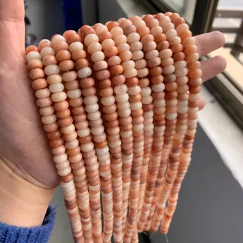 Náramek Přírodní kamenné korálky | výroba šperků - Č.13 Avanturín , 4x6mm 42-45ks