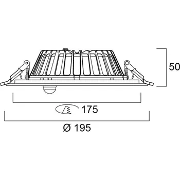 Lampička Sylvania LED stropní svítidlo Insaver Slim, IP44, Ø 17,5 cm, senzor čistě bílá RAL 9010 1 x 9,5 W LED - Doprava zdarma