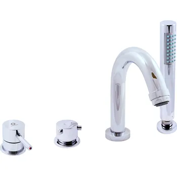 Vodovodní baterie SEINA - Vanová baterie 4-otvorová, vodopád, Chrom SE962.0P, RAV Slezák Barva: Chrom, Rozměr: 3,8"